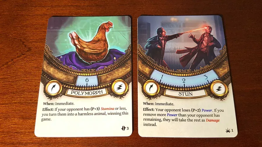 Examples of That's Wizard! Cards